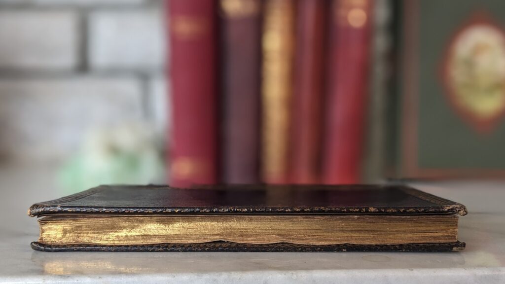 Gold textblock - 1851 Copy of Sir Roger De Coverley by the Spectator
