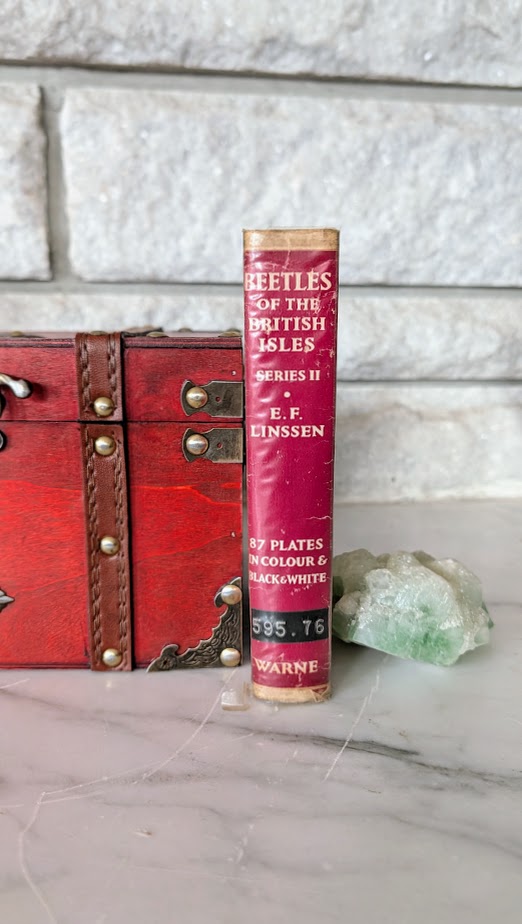 Spine view - 1959 Beetles of the British Isles by E. F. Linssen — First Edition - Series 2