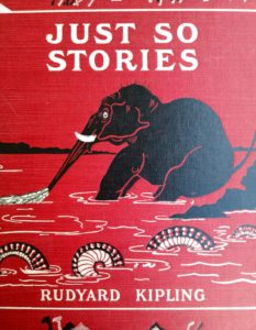 1902 Just So Stories, Rudyard Kipling, front cover up close