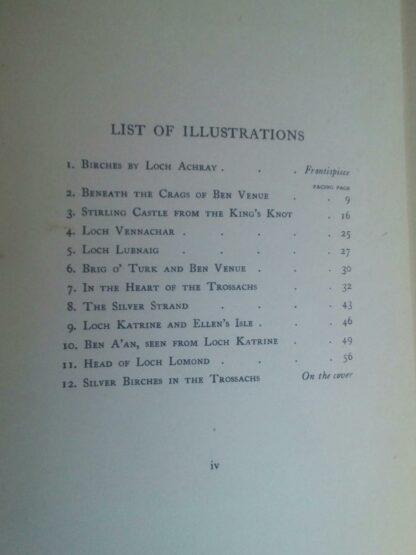 list-of-illustrations-the-trossaches-1911-beautiful-britain-series