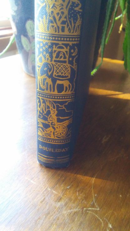 Bottom of spine on a 1907 copy of Just So Stories by Rudyard Kipling, Doubleday and Company publishing