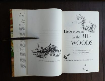Title page for the novel Little House in the Big Woods, 1953 uniform Edition, Laura Ingalls Wilder