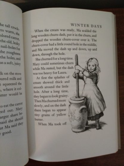 Little House in the Big Woods, Winter Days, 1953 Uniform edition, Garth Williams illustration