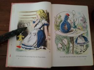 Page 2, from the story, With Alice in Wonderland, from the series, Best in Childrens Books, volume 12 circa 1950s