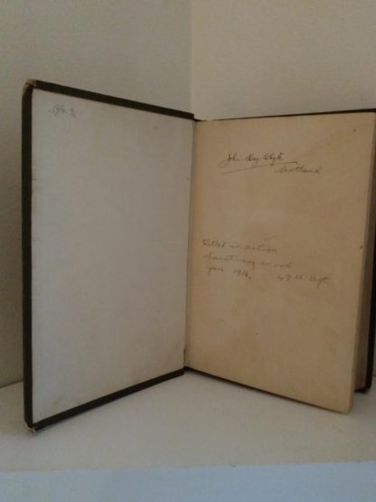 Annotation written on the front end paper in a 1870s copy of Arabian Nights in the Lorne Series