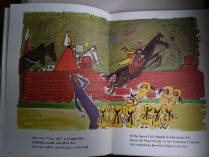 Illustration by the author Ludwig Bemelmans inside a 1977 book Madeline in London, Fourth Impression of First Edition