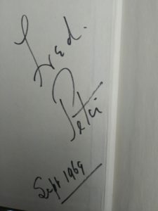 Fred Jiggs Peters signature