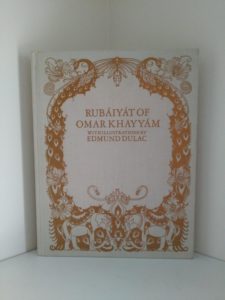 front cover of a 1977 copy of Rubaiyat of Omar Khayyam illustrated by Edmund Dulac