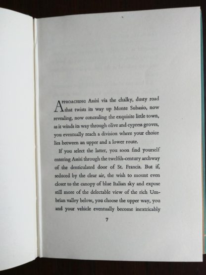 page 7 in a 1951, 1st edition and printing of the book, A Small Miracle, by Paul Gallico
