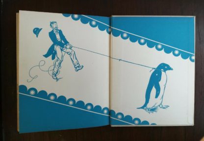 paste down and back endpaper in a copy of Mr. Poppers Penguins 1938, 1st Edition, 2nd Printing by Richard & Florence Atwater