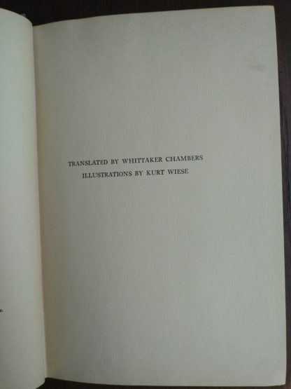 translation credit in a 1928 copy of Bambi A Life in the Woods