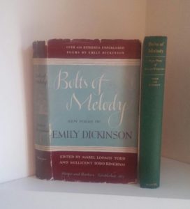 1945 First Edition of Bolts of Melody by Emily Dickinson with Dust Jacket