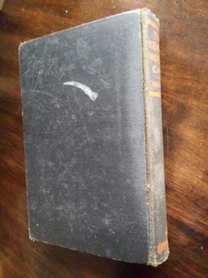 back cover of a 1933 copy of The Kennel Murder Case by S. S. Van Dine