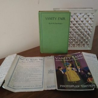front cover of a 1923 first photoplay edition of Vanity Fair by William Makepeace Thackeray