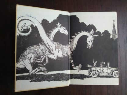 front endpaper and past-down in a 1963, Poo-Poo and the Dragons by C.S Forester, 4th impression