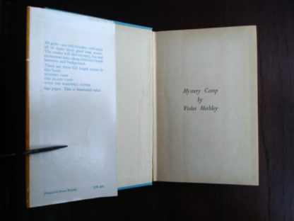 front paste-down and endpaper in a copy of The Peal Book of Girl Guide Stories with three full length stories