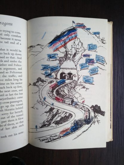 illustration coloured on in a 1963 copy of Poo-Poo and the Dragons by C.S Forester, 4th impression