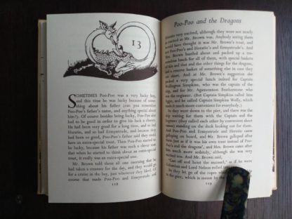 page 118 and 119 in a 1963 copy of Poo-Poo and the Dragons by C.S Forester, 4th impression