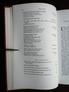 page 2 of 2 in a 1958 First Edition of Aku-Aku, The Secret Of Easter Island