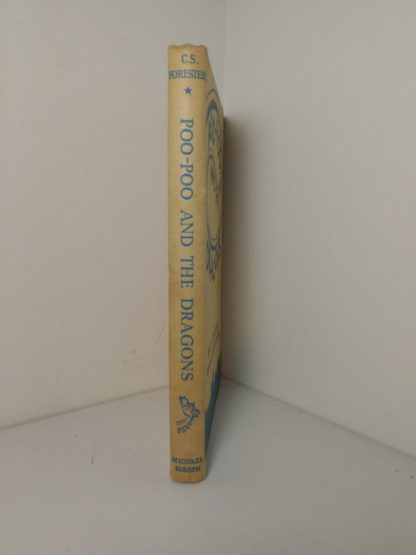 spine view of a 1963 copy of Poo-Poo and the Dragons by C.S Forester, 4th impression