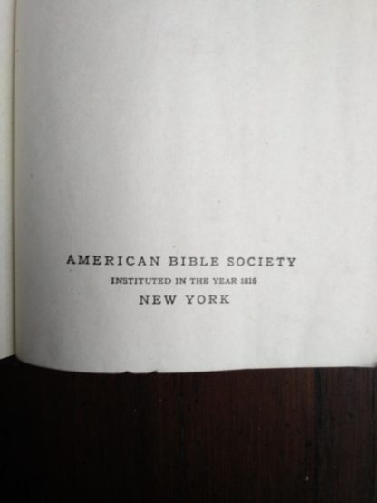 stated publication in a 200-year-old Bible, published in 1812 by the American Bible Society