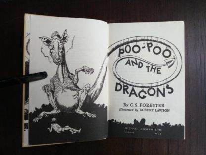 title page of a 1963, Poo-Poo and the Dragons by C.S Forester, 4th impression