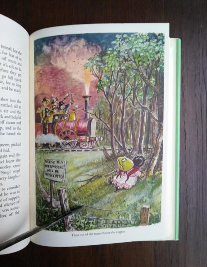 watercolour illustration by Ernest Shepard in a 1960 Golden Anniversary Edition of The Wind in the Willows by Kenneth Grahame