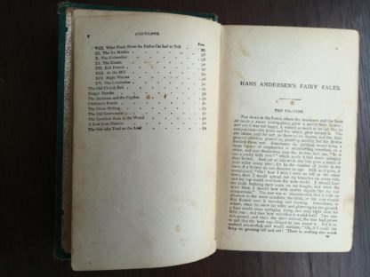 Antique Caxton Edition of Andersens Fairy Tales page 4 of 4 Contents page