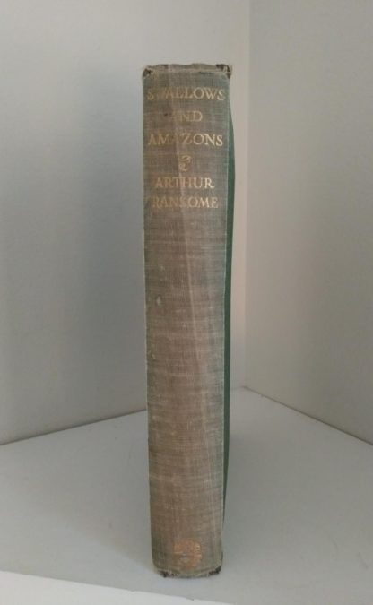 Spine view of a 1953 Swallows and Amazons by Arthur Ransome