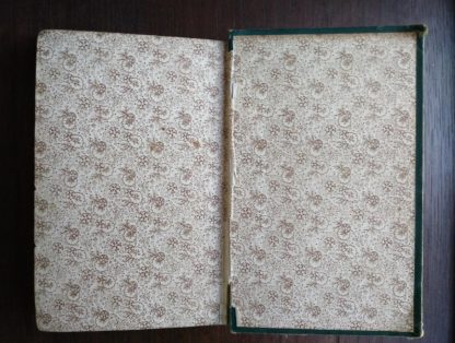 back paste down and end paper in an Antique Caxton Edition of Andersens Fairy Tales