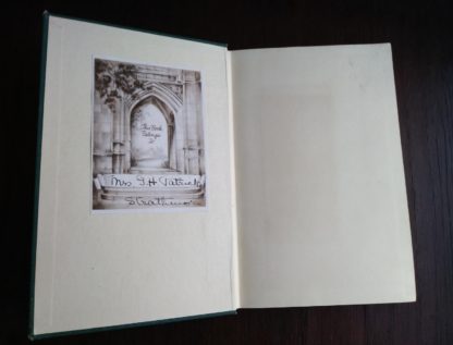 front endpaper and paste down in a 1939 first edition copy of Ghosts of London by H.V. Morton