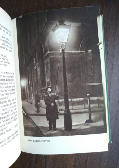 illustration of the lamplighter in a 1939 first edition copy of Ghosts of London by H.V. Morton