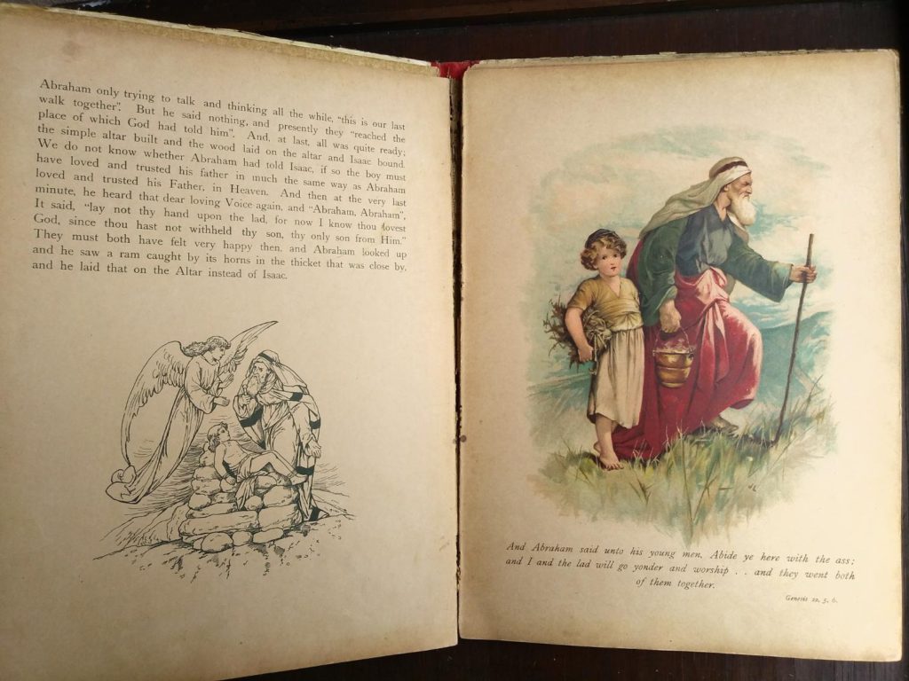 image of Abraham in Picture Stories from the Bible published by Raphael Tuck & Sons with chromolithograph illustrations by John Lawson