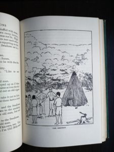 picture called THE SERPENT in a 1953 copy of Swallows and Amazons by Arthur Ransome