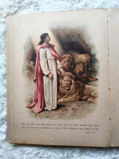 picture stories from the bible published by Raphael Tuck & Sons with beautiful chromolithograph illustrations by john lawson