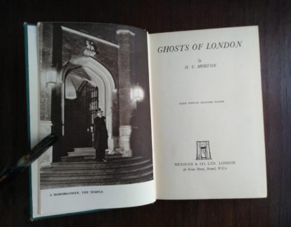 title page in a 1939 first edition copy of Ghosts of London by H.V. Morton