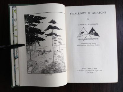 title page of a 1953 Swallows and Amazons by Arthur Ransome