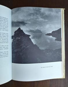 The Beach at Loch nan Uamh in a 1966 copy of The Prince in the Heather by Eric Linklater