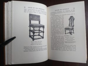 page 94 and 95 in a 1925 copy of Chats on Old Furniture by Arthur Hayden