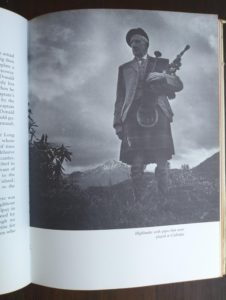 photograph of a highlander in a 1966 copy of The Prince in the Heather by Eric Linklater