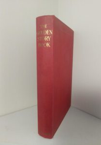 spine of on an undated copy of The Golden Story Book published by Collins Clear Type Press