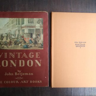 1942 Vintage London by John Betjeman front cover and dust jacket