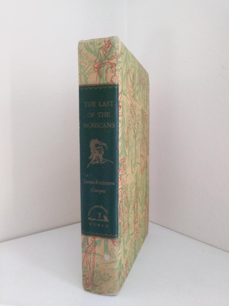 The Last of the Mohicans Rainbow Classics circa 1950s by James Fenimore Cooper binding view