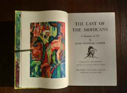 The Last of the Mohicans Rainbow Classics circa 1950s by James Fenimore Cooper title page