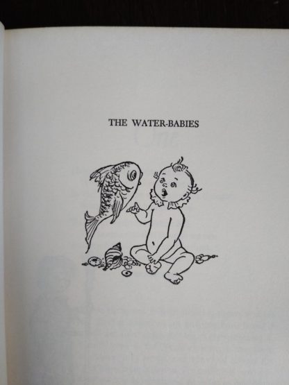 childrens Junior Deluxe Editions book, Circa 40s -50s, image on half title page of Water-Babies