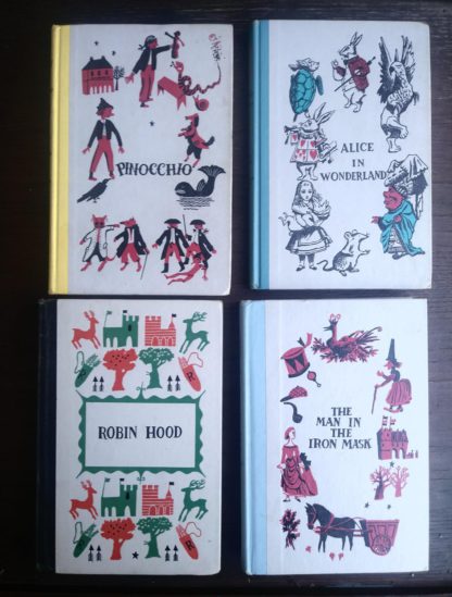 front covers of some popular titles from childrens Junior Deluxe Editions Collection, Circa 40s -50s