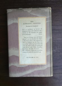 backside of a dust jacket on a 1951 First edition of Scotch -The Whiskey of Scotland in Fact and Story by Sir Robert Bruce Lockhart