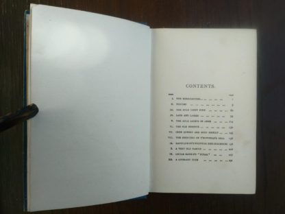 chapter content page in a 1904 copy of Auld Licht Idylls by James M. Barrie published by Henry T. Coates & Co.