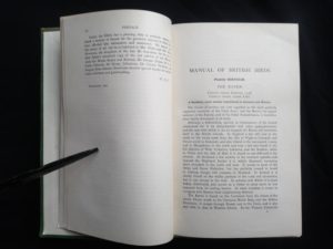 1927 Manual of British Birds 3rd edition Howard Saunders and W. Eagle Clarke page 2 of 2 of the Preface