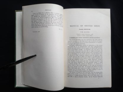 1927 Manual of British Birds 3rd edition Howard Saunders and W. Eagle Clarke page 2 of 2 of the Preface